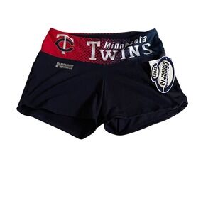 Concepts Sport Minnesota Twins MLB Womens Navy Blue Athletic Shorts Small NWT